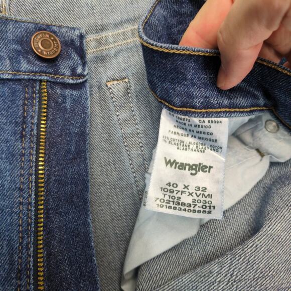 NWT Wrangler Five Star Heritage Jeans Men's 42x33 Relaxed Fit Low Stretch Work - Picture 4 of 10